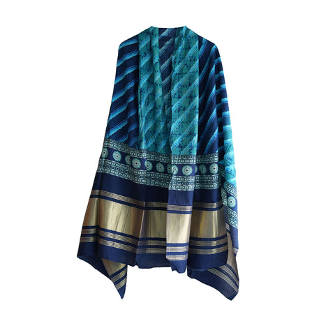 Semi Gaji Silk Bandhani Dupatta