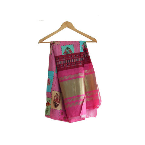 Semi Gaji Silk Bandhani Dupatta