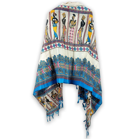 Khadi Cotton Poly Silk Women Printed Dupatta