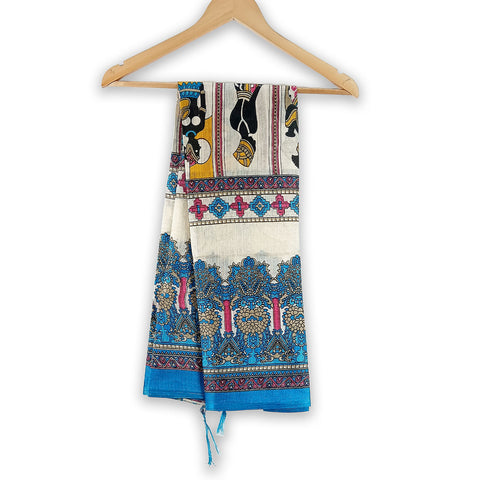 Khadi Cotton Poly Silk Women Printed Dupatta