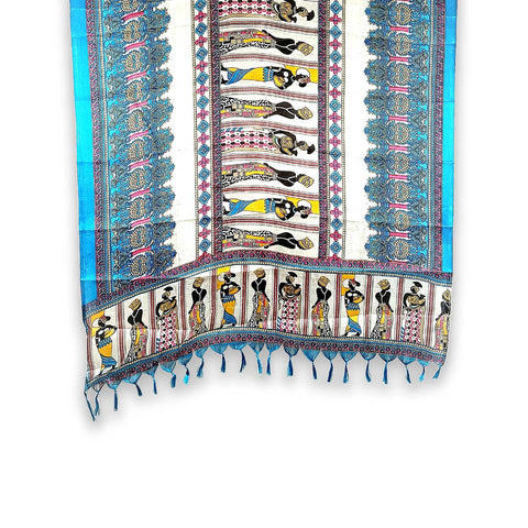 Khadi Cotton Poly Silk Women Printed Dupatta