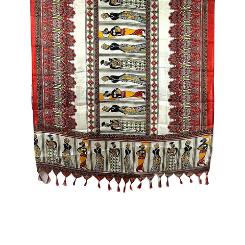 Khadi Cotton Poly Silk Women Printed Dupatta