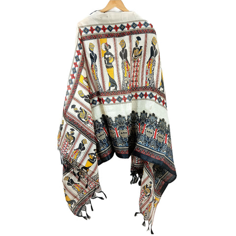 Khadi Cotton Poly Silk Women Printed Dupatta