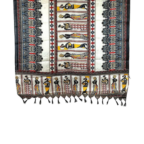 Khadi Cotton Poly Silk Women Printed Dupatta