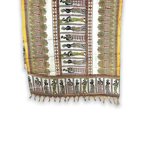 Khadi Cotton Poly Silk Women Printed Dupatta