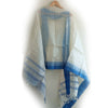 Women's Bastar Temple Design Embroidery Pure Kosa Silk Tassels Stole