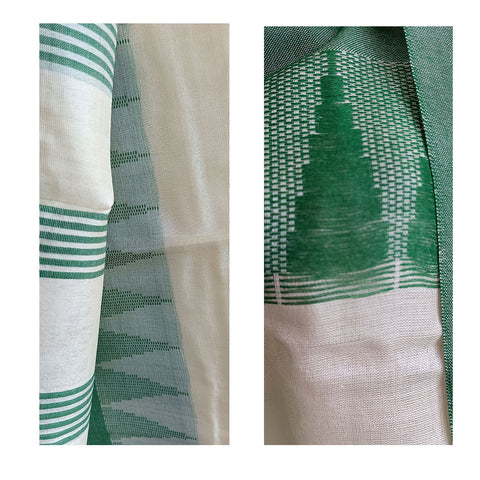 Women's Bastar Temple Design Embroidery Pure Kosa Silk Tassels Stole