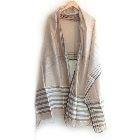 Women's Bastar Pure Kosa Silk Tassels Stole