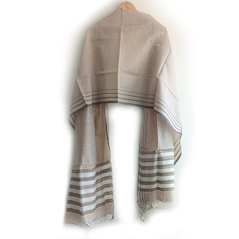 Women's Bastar Pure Kosa Silk Tassels Stole