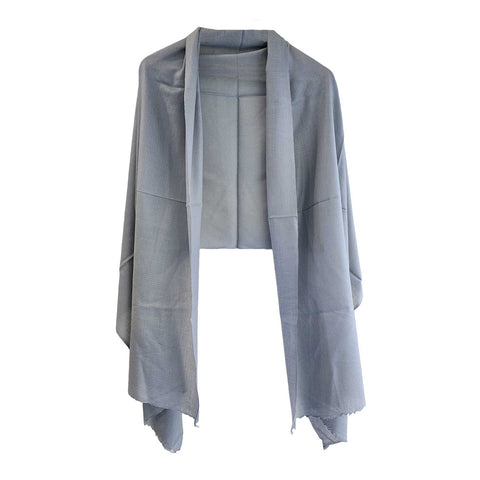 Earthy Elegance Embroidered Wool Stole | ISMSW01 | Artisan Winter Wrap