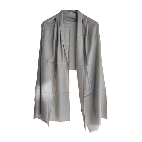 Earthy Elegance Embroidered Wool Stole | ISMSW02 | Artisan Winter Wrap