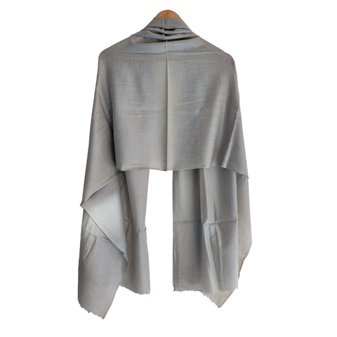 Earthy Elegance Embroidered Wool Stole | ISMSW02 | Artisan Winter Wrap