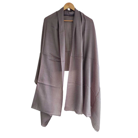 Earthy Elegance Embroidered Wool Stole | ISMSW03 | Artisan Winter Wrap