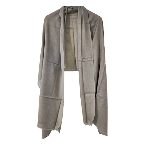 Earthy Elegance Embroidered Wool Stole | ISMSW06 | Artisan Winter Wrap