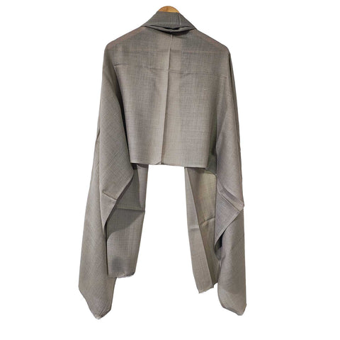 Earthy Elegance Embroidered Wool Stole | ISMSW06 | Artisan Winter Wrap