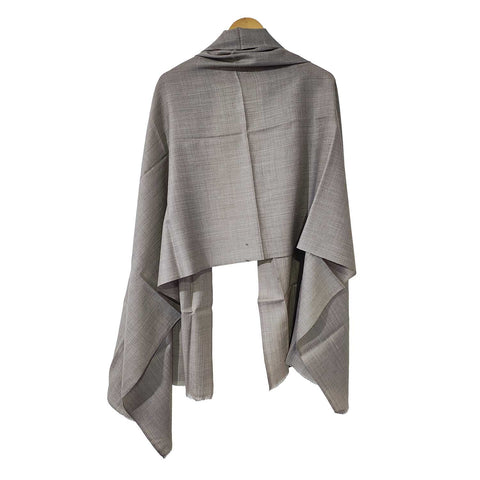 Earthy Elegance Embroidered Wool Stole | ISMSW07 | Artisan Winter Wrap