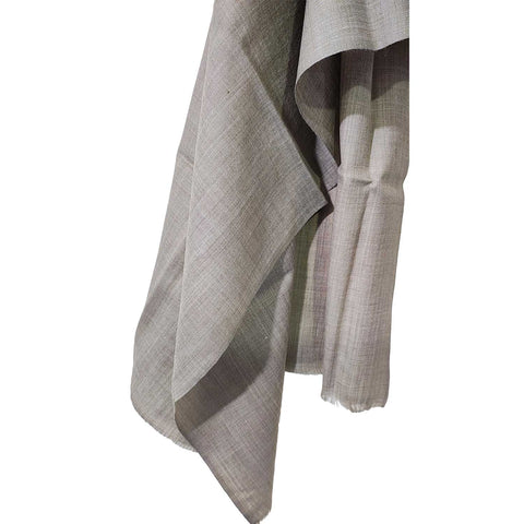 Earthy Elegance Embroidered Wool Stole | ISMSW07 | Artisan Winter Wrap