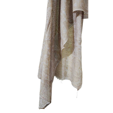 Earthy Elegance Embroidered Wool Stole | ISMSW09 | Artisan Winter Wrap