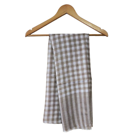 Earthy Elegance Embroidered Wool Stole | ISMSW11 | Artisan Winter Wrap