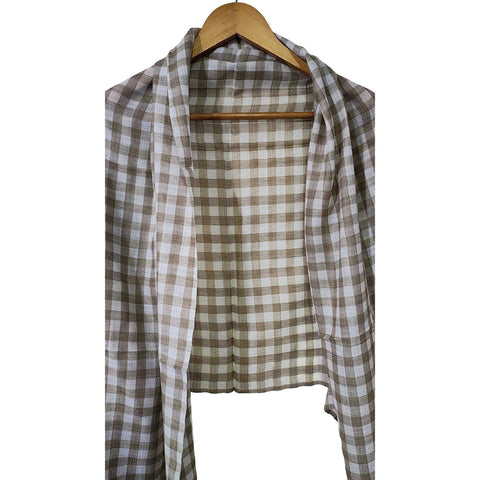 Earthy Elegance Embroidered Wool Stole | ISMSW11 | Artisan Winter Wrap