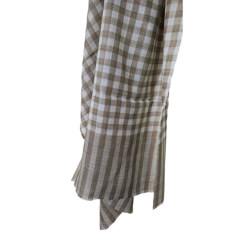 Earthy Elegance Embroidered Wool Stole | ISMSW11 | Artisan Winter Wrap
