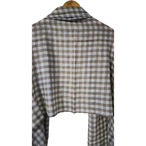 Earthy Elegance Embroidered Wool Stole | ISMSW11 | Artisan Winter Wrap
