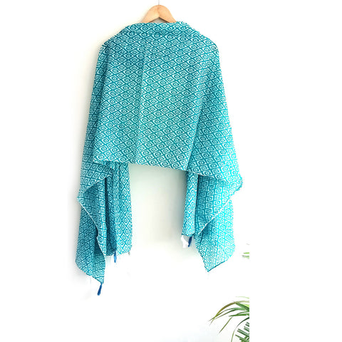 Lightweight Breathable Pure Cotton Stole Scarf for Summer, Size2,25 Mtr