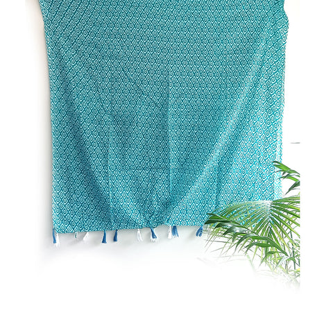 Lightweight Breathable Pure Cotton Stole Scarf for Summer, Size2,25 Mtr
