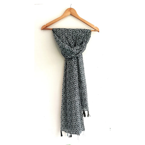 Lightweight Breathable Pure Cotton Stole Scarf for Summer, Size2,25 Mtr