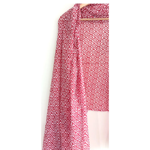 Lightweight Breathable Pure Cotton Stole Scarf for Summer, Size2,25 Mtr