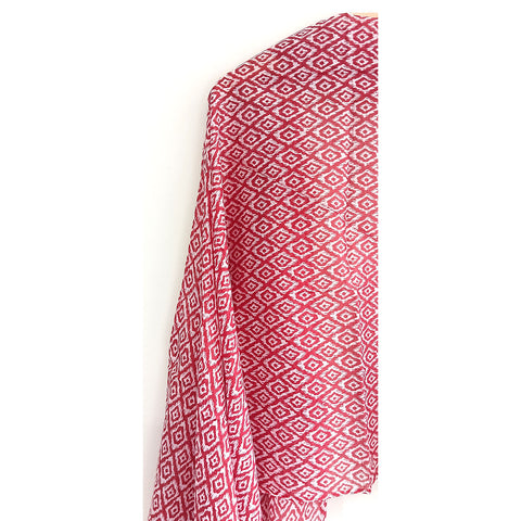 Lightweight Breathable Pure Cotton Stole Scarf for Summer, Size2,25 Mtr