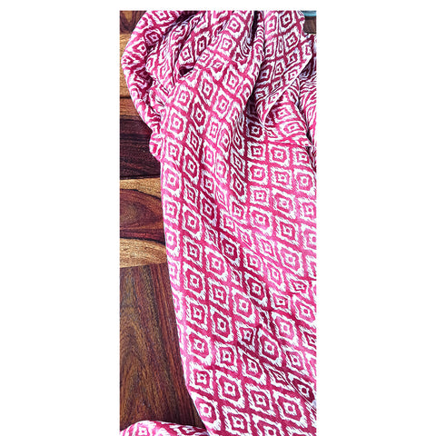 Lightweight Breathable Pure Cotton Stole Scarf for Summer, Size2,25 Mtr