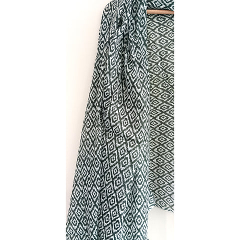 Lightweight Breathable Pure Cotton Stole Scarf for Summer, Size2,25 Mtr