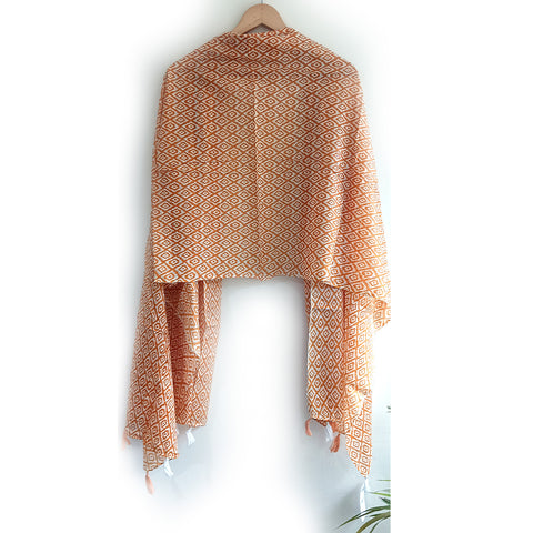 Lightweight Breathable Pure Cotton Stole Scarf for Summer, Size2,25 Mtr