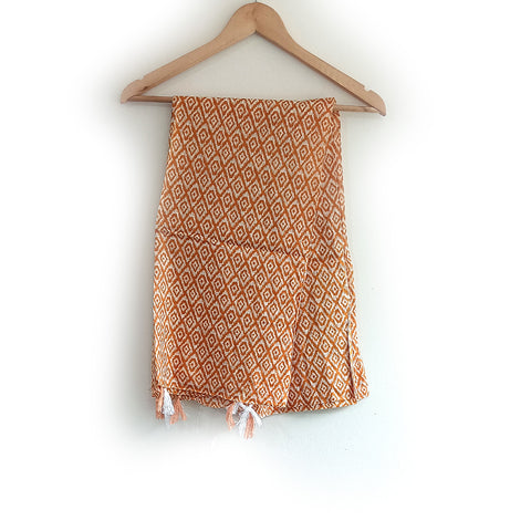 Lightweight Breathable Pure Cotton Stole Scarf for Summer, Size2,25 Mtr