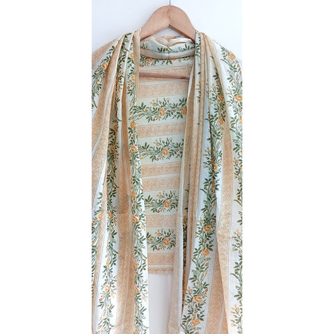 Lightweight Breathable Pure Cotton Stole Scarf for Summer, Size2,25 Mtr