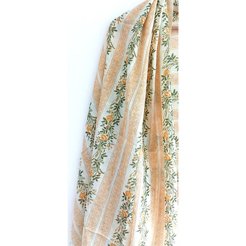 Lightweight Breathable Pure Cotton Stole Scarf for Summer, Size2,25 Mtr