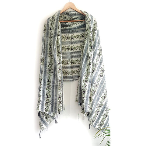 Lightweight Breathable Pure Cotton Stole Scarf for Summer, Size2,25 Mtr