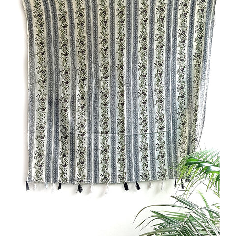 Lightweight Breathable Pure Cotton Stole Scarf for Summer, Size2,25 Mtr