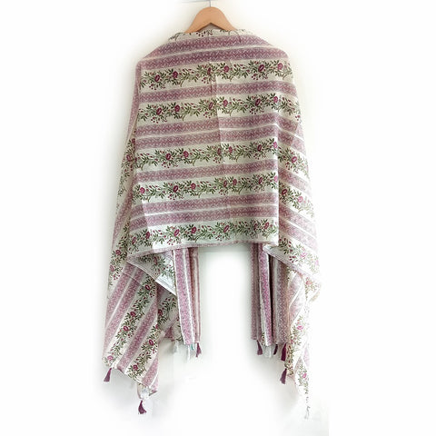 Lightweight Breathable Pure Cotton Stole Scarf for Summer, Size2,25 Mtr