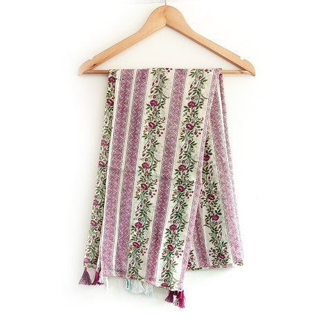 Lightweight Breathable Pure Cotton Stole Scarf for Summer, Size2,25 Mtr