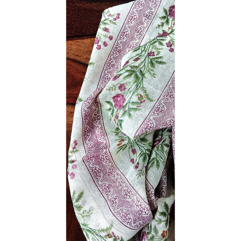 Lightweight Breathable Pure Cotton Stole Scarf for Summer, Size2,25 Mtr