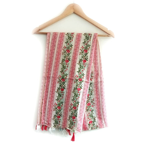 Lightweight Breathable Pure Cotton Stole Scarf for Summer, Size2,25 Mtr