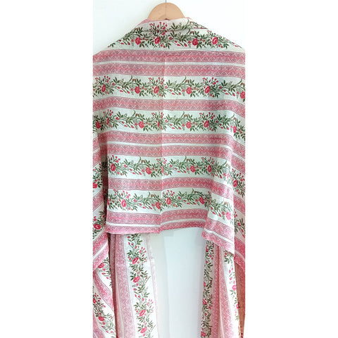 Lightweight Breathable Pure Cotton Stole Scarf for Summer, Size2,25 Mtr