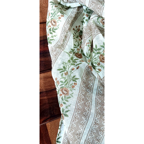 Lightweight Breathable Pure Cotton Stole Scarf for Summer, Size2,25 Mtr