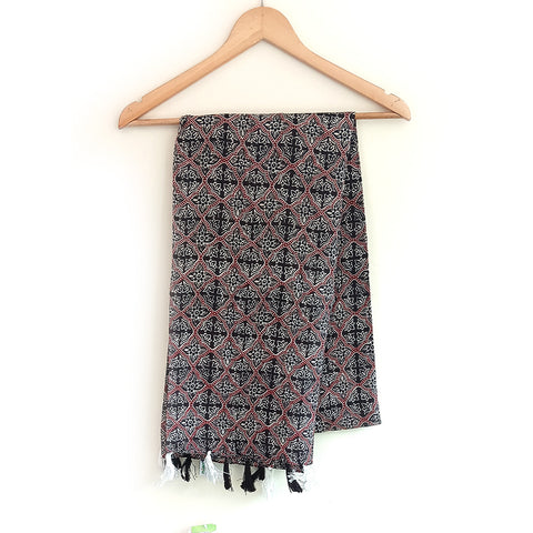 Lightweight Breathable Pure Cotton Stole Scarf for Summer, Size2,25 Mtr