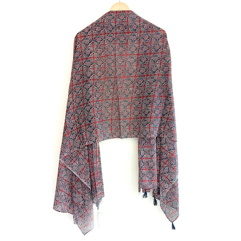 Lightweight Breathable Pure Cotton Stole Scarf for Summer, Size2,25 Mtr