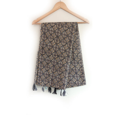 Lightweight Breathable Pure Cotton Stole Scarf for Summer, Size2,25 Mtr