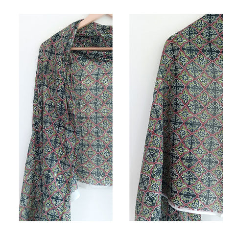 Lightweight Breathable Pure Cotton Stole Scarf for Summer, Size2,25 Mtr