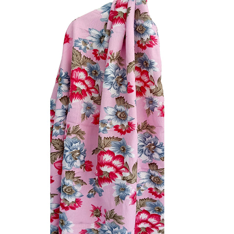 India Scarves Women's Designer  floral Design Scarf - All Seasons, Stylish & Comfortable Size L 170 Cm X W 70 Cm